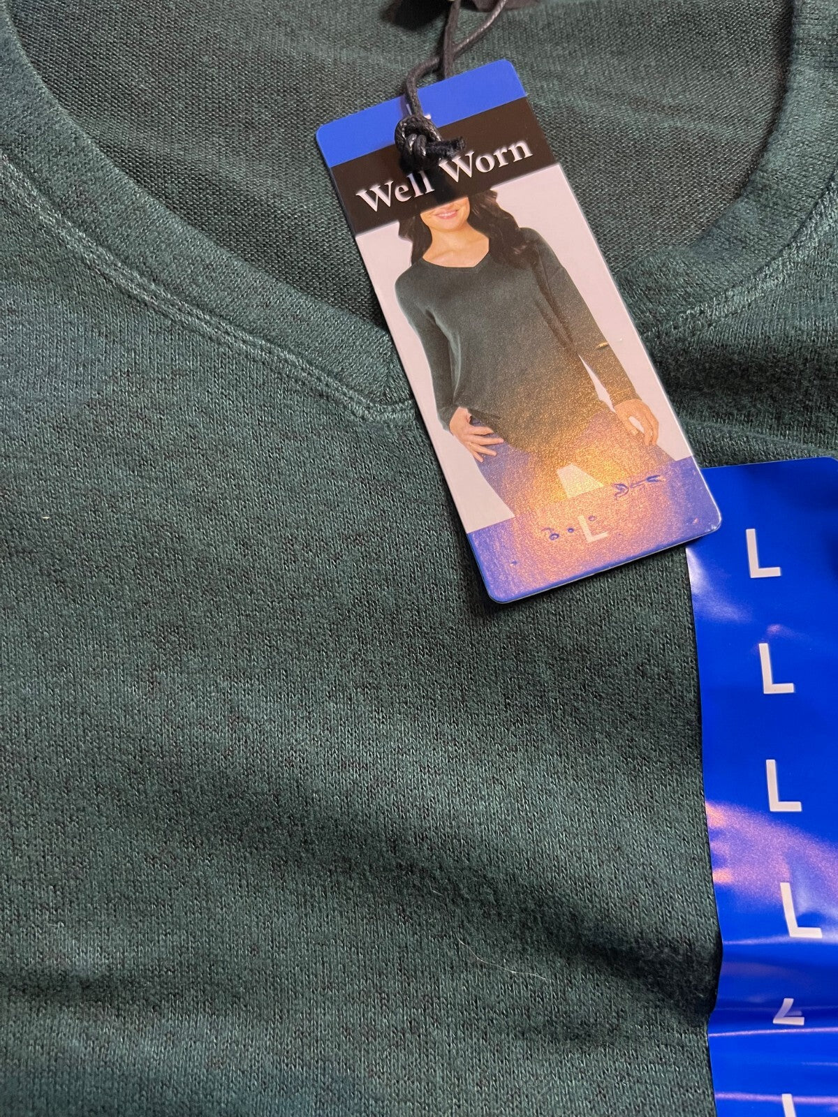 Well Worn Ladies' V Neck Long Sleeve Top Large2