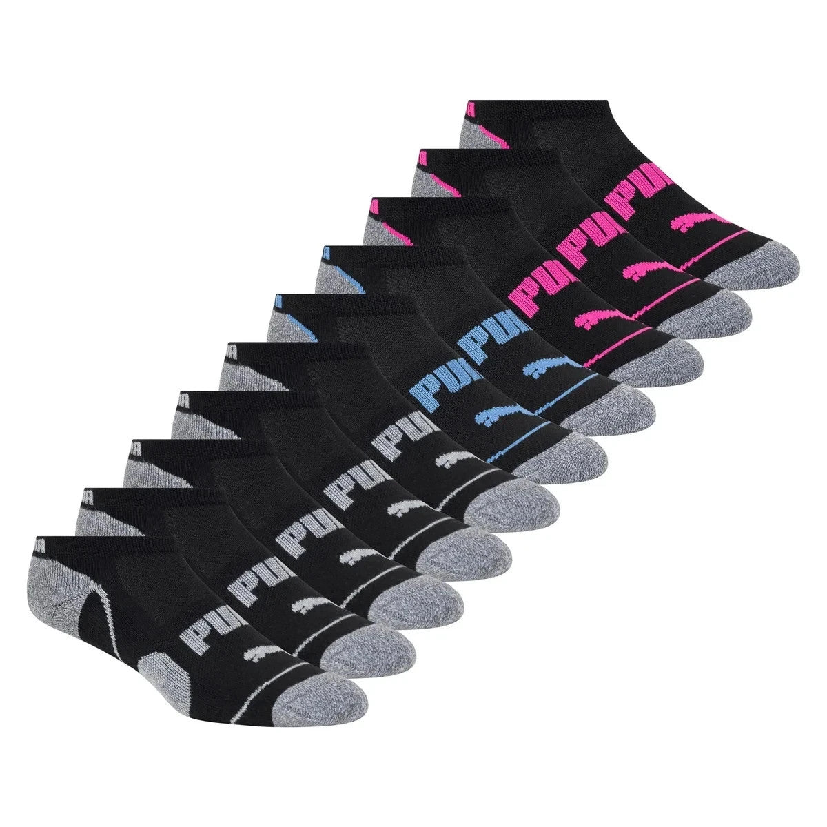 PUMA Ladies' No Show 10 Pair Socks2