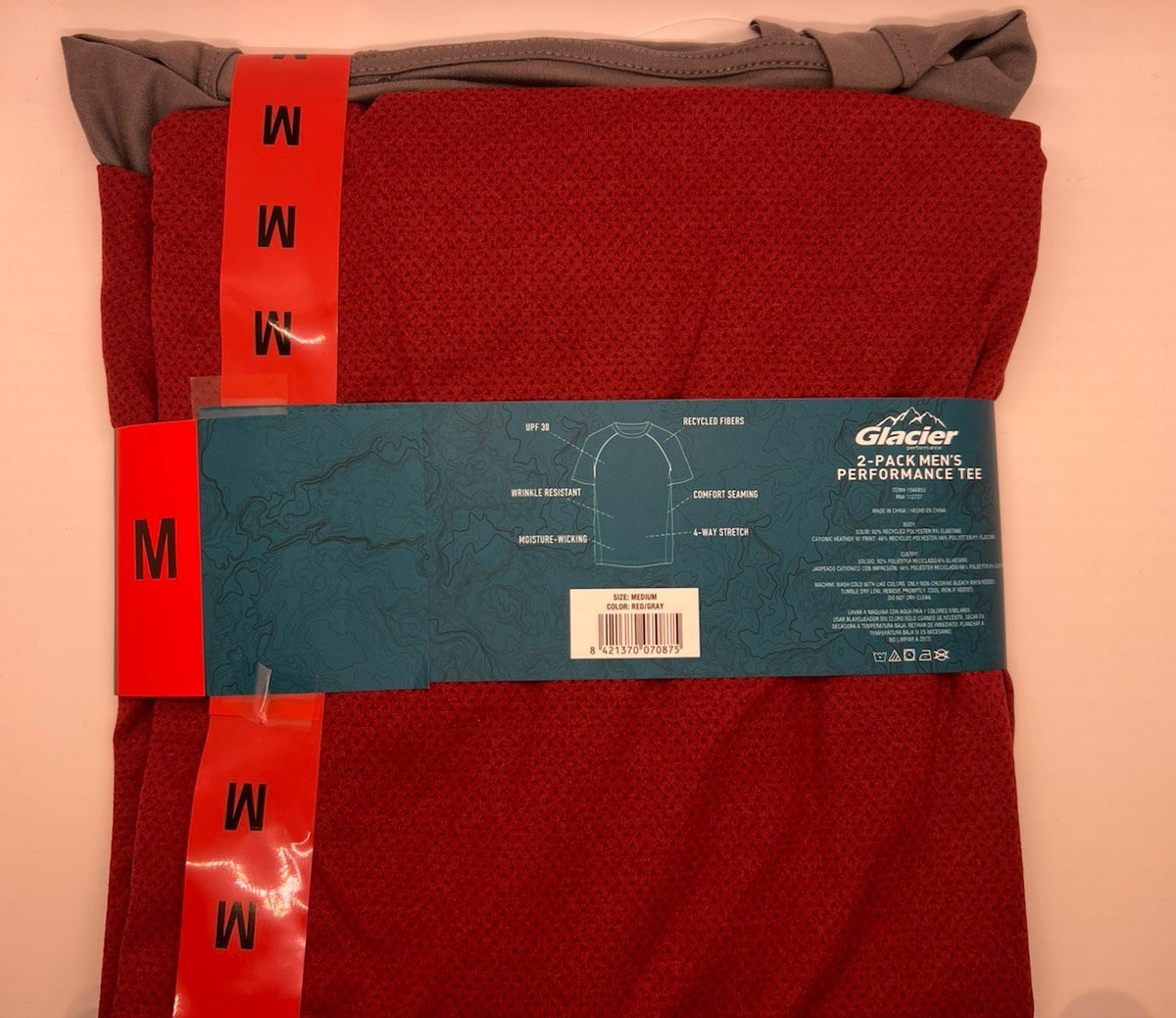 Glacier Performance 2 Pack Men's UPF 30 Performance Tee Shirt1