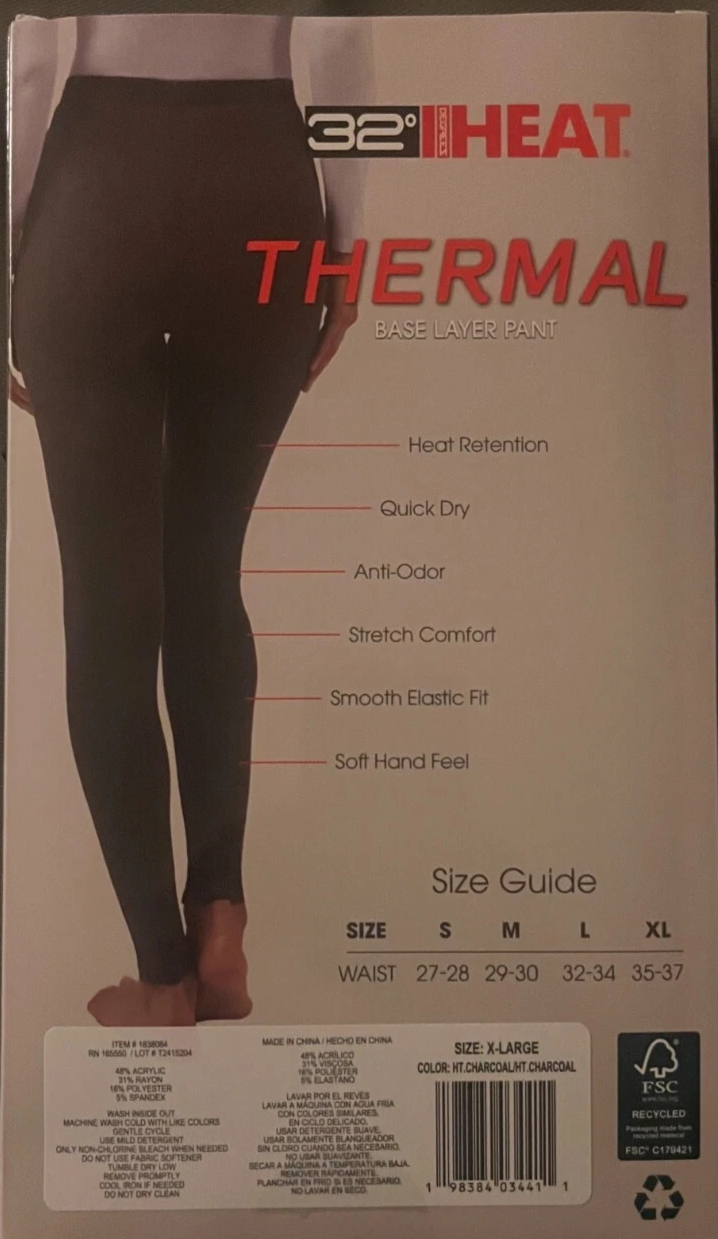 32 Degrees Heat Women's 2 Pack Thermal Pant4