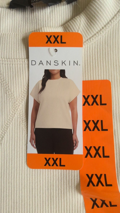 Danskin Ladies' Ribbed Tee Shirt0