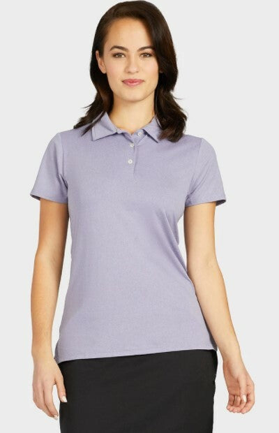 Women 32 Degrees Cool Fitted Polo Shirt Dark Mauve Sun protection UPF 50+ Large 0