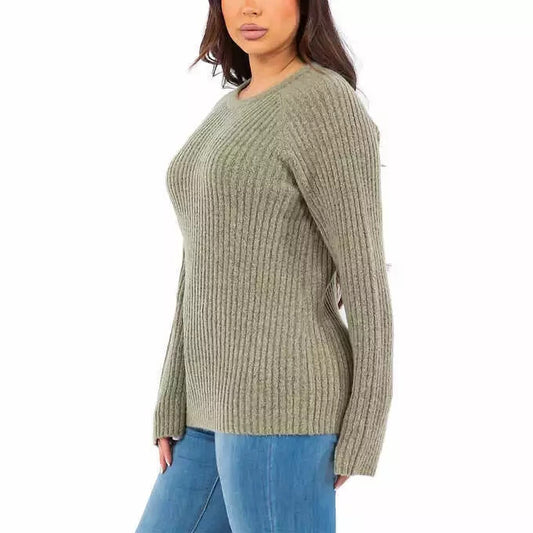 Fever Ladies' Ribbed Crewneck Sweater L0