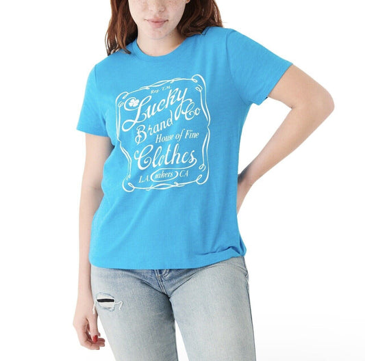 Lucky Brand Women Short Sleeve Graphic Tee Shirt XL0
