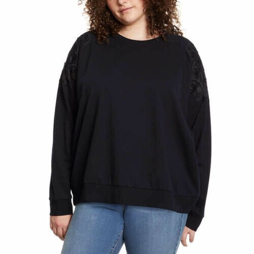 Gloria Vanderbilt Ladies Pullover with Lace Large0