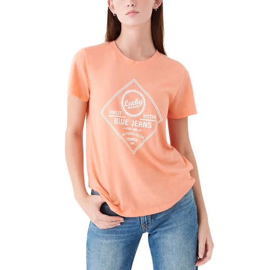Lucky Brand Women Short Sleeve Graphic Tee Shirt M0