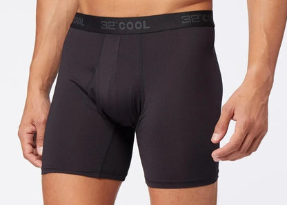 32 Degrees Cool Men's Comfort Mesh Boxer Brief 6-pack Black S to XXL Quick Dry9