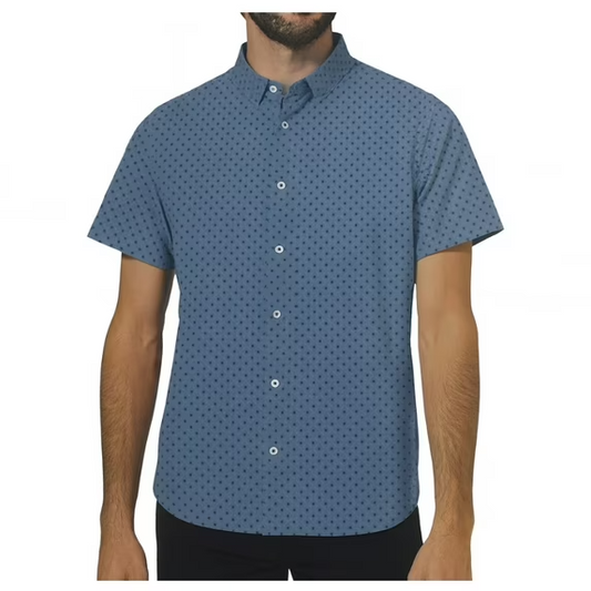 Infinity Linearflex Men's Textured 4 way stretch Button Up Shirt0