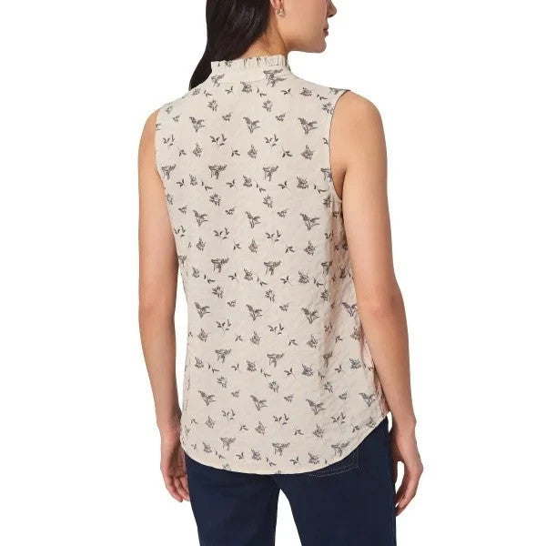 Modern Ambition Women’s Floral Sleeveless Blouse Lightweight Casual Top1