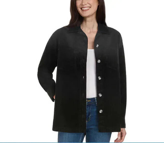 Matty M Ladies' Corduroy Shirt Jacket0