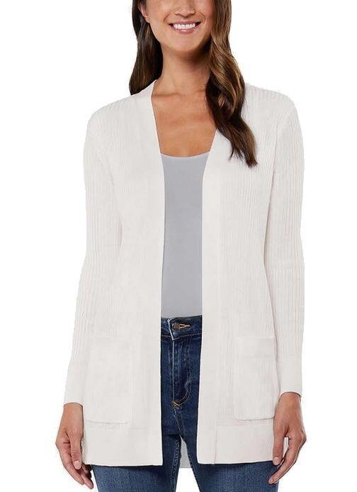 Matty M Ladies' Ribbed Summer Cardigan XS0