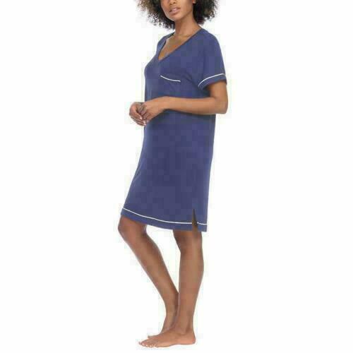New Honeydew Women's 2 Pack Sleep Shirt Navy  Pink Lemons XXL5
