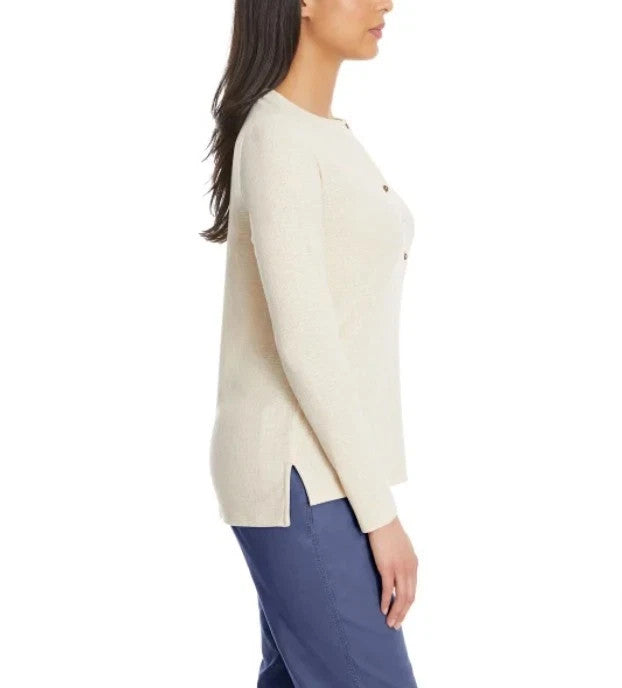 G.H. Bass & Co. Ladies' Long Sleeve Henley Top1