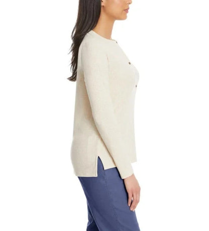 G.H. Bass & Co. Ladies' Long Sleeve Henley Top1