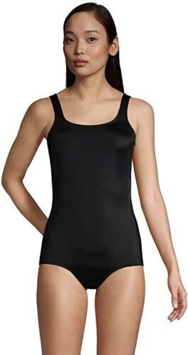 Lands End Ladies Scoop Neck Soft Cup Tugless One Piece Swimsuit0