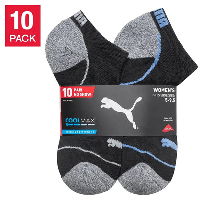 PUMA Ladies' No Show 10 Pair Socks1