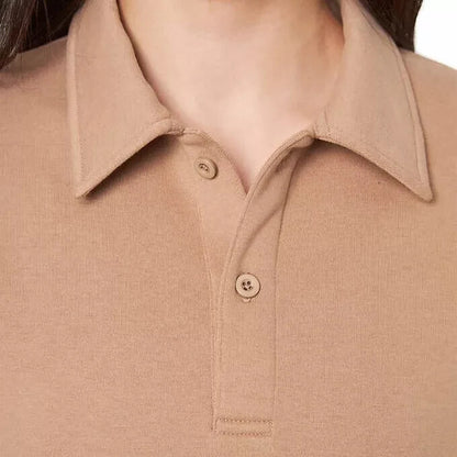Mondetta Ladies' Collared Fleece Pullover Top S2