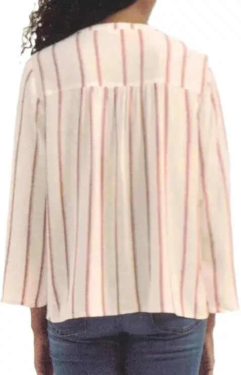 Splendid Women's V-Neck Blouse, Pink, M1