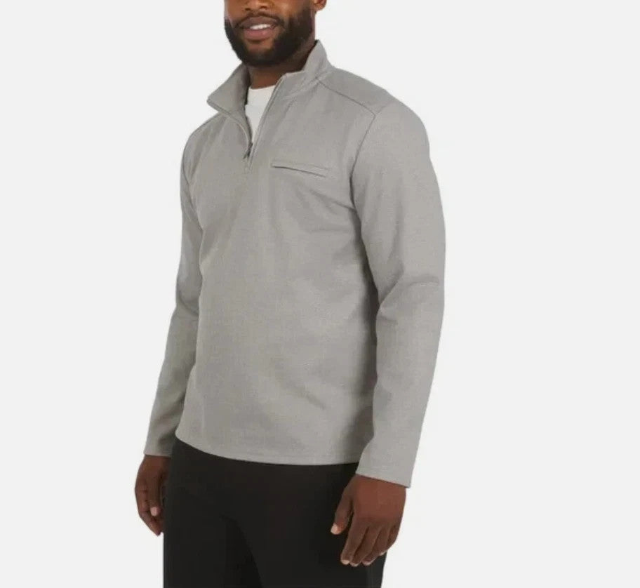 DKNY Men's Quarter Zip Pullover Sweatshirt1